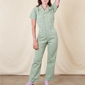 Big Bud Press Short Sleeve Jumpsuit in Sage Green (Open to Trade for XS)